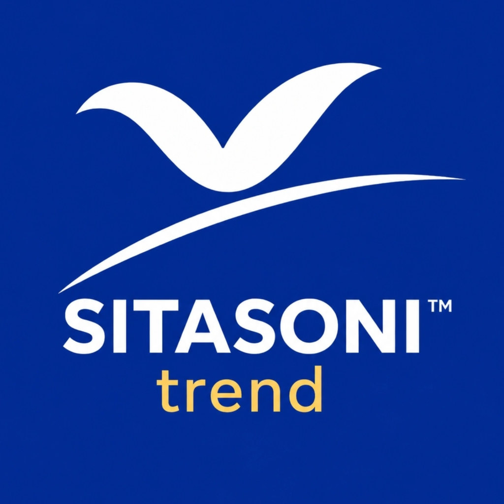 SITASONI trend — original blue and gold brand logo